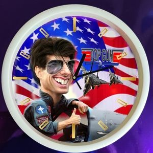 Top Gun wall clock with led lights